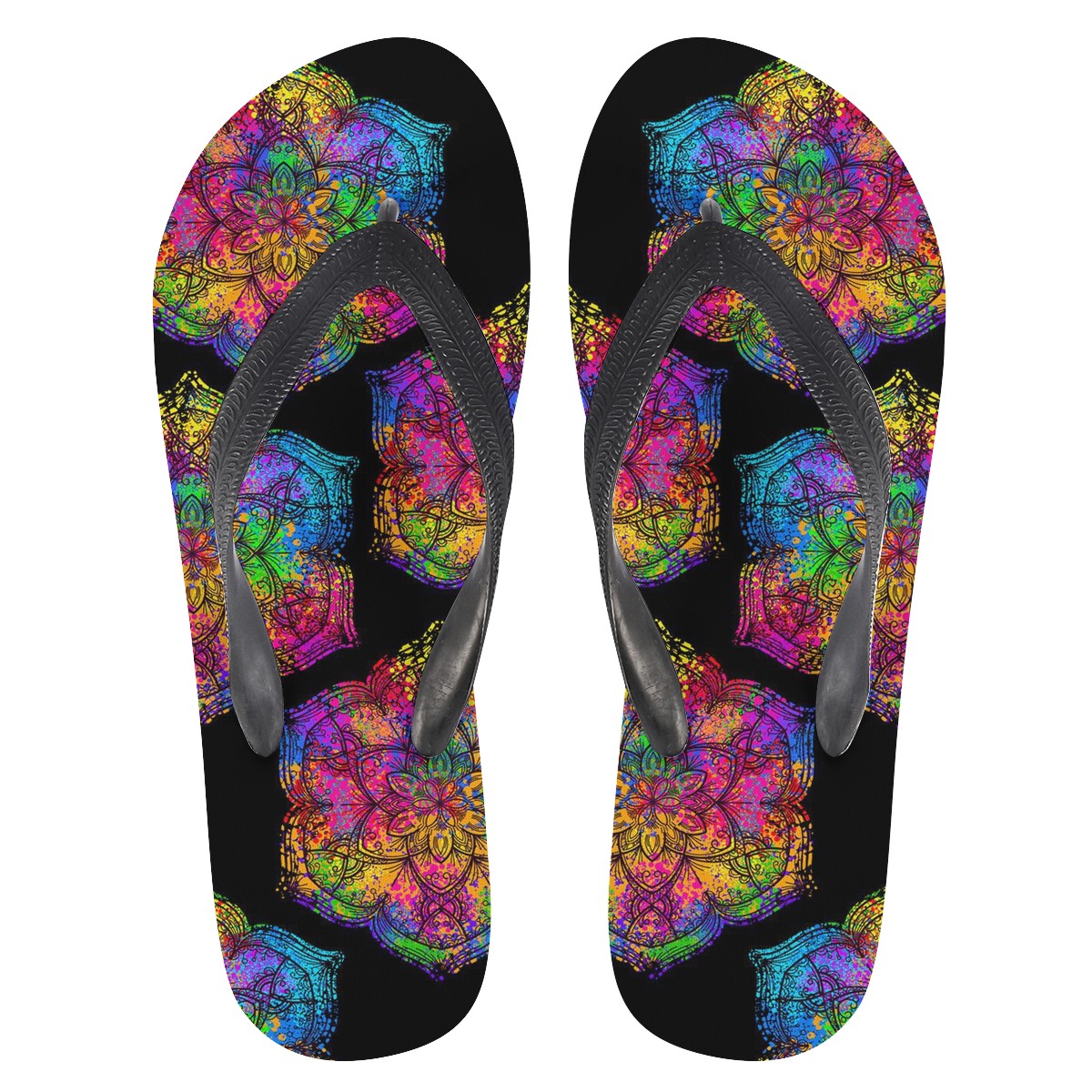 Mandala Custom Flip Flops