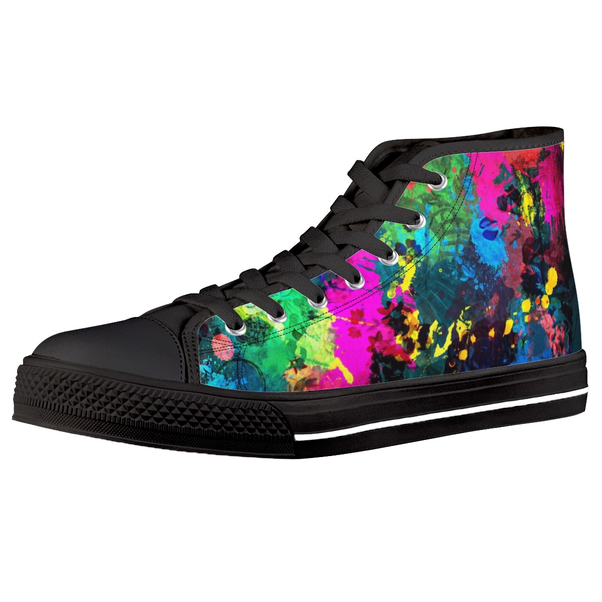 Splatter Custom Converse Chuck Taylor High Top Canvas Shoes