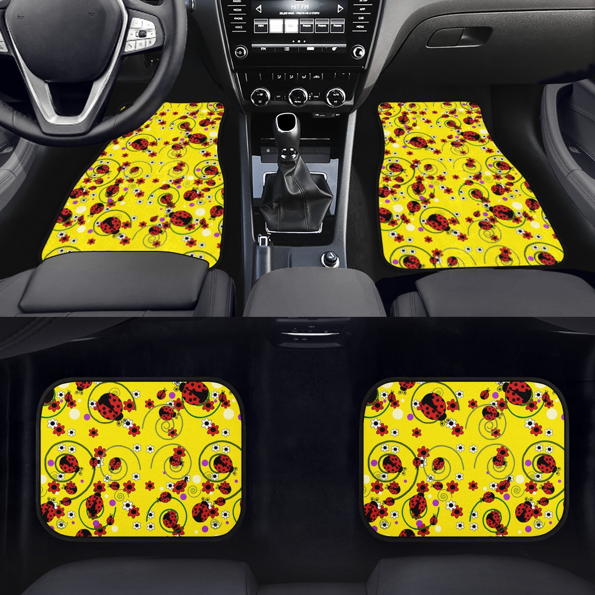Ladybug Custom Car Floor Mats