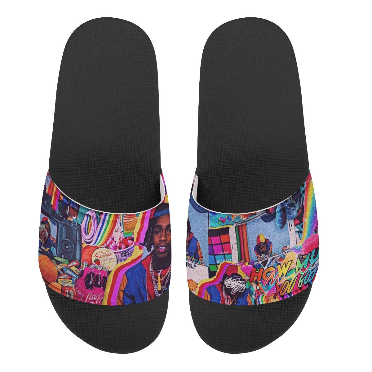 Ynw Melly Custom Slide Shoes