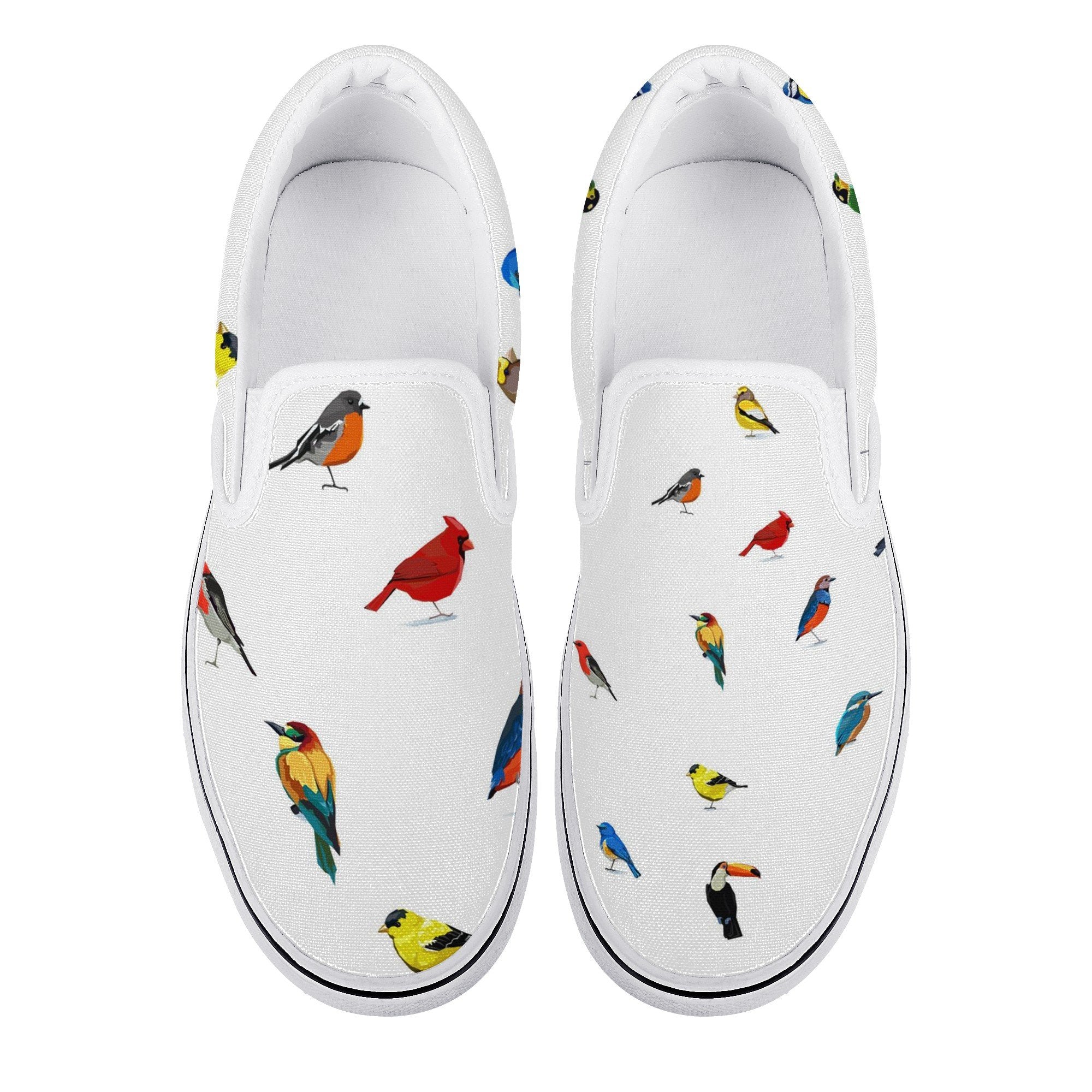 Bird Custom Vans Slip On Shoes