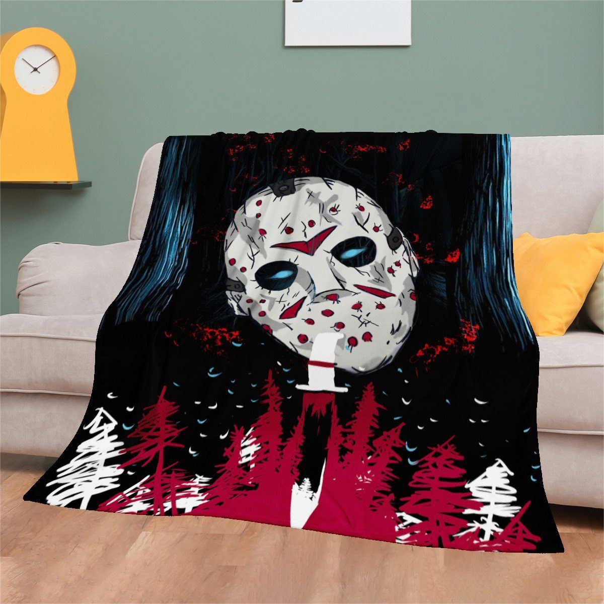 Friday The 13th Blanket Blanket, Horror, Jason Voorhees noxfan 