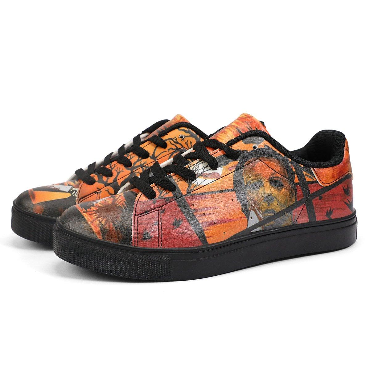 Halloween Michael Myers Custom Low Top Leather Shoes