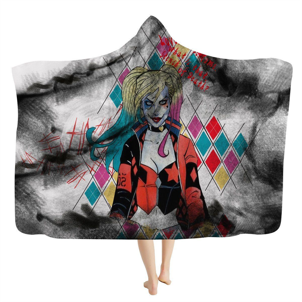Suicide Squad Hooded Blanket Hooded Blanket, Suicide Squad noxfan Kids (45"T x 60"W) 