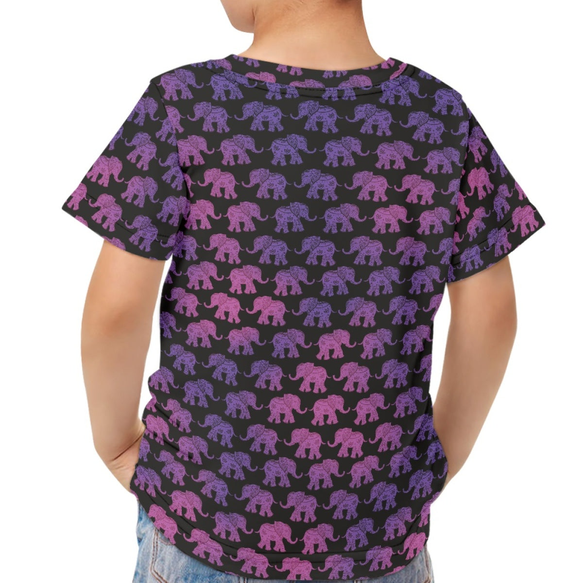 Mandala Elephant Kids T-Shirt