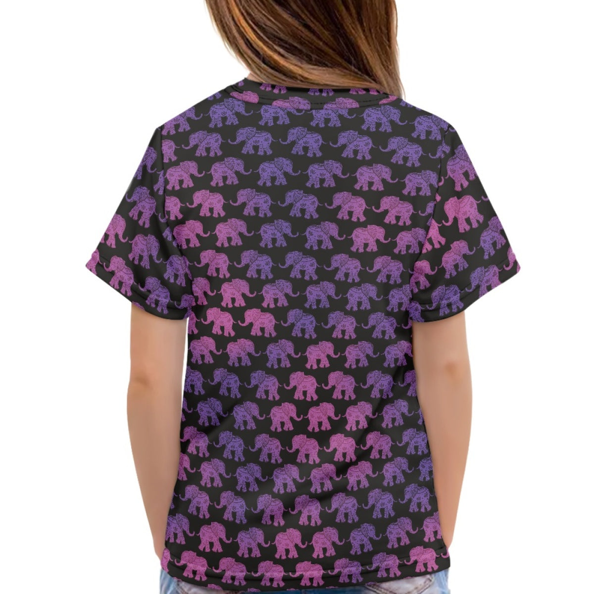 Mandala Elephant Kids T-Shirt