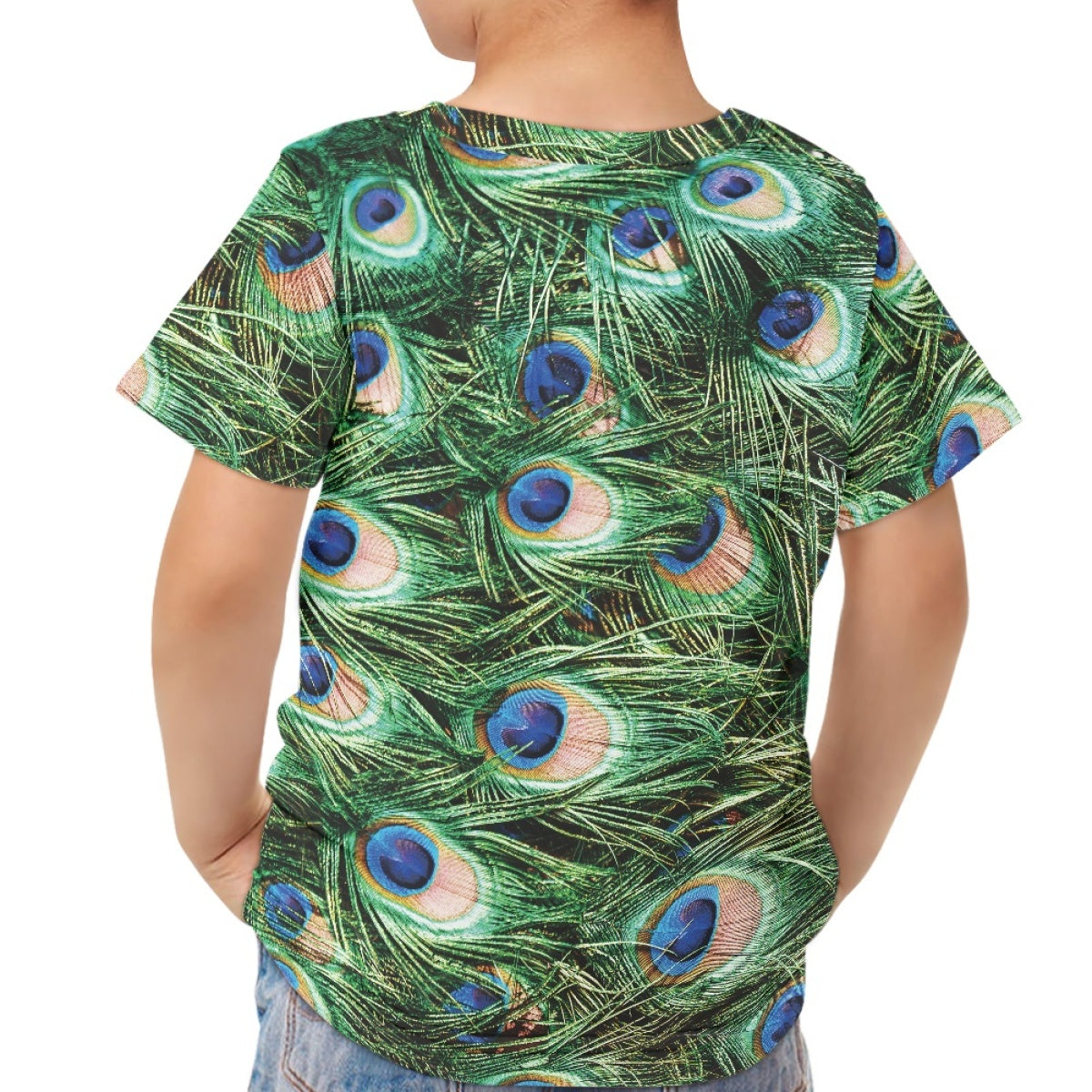 Peacock Feather Kids T-Shirt