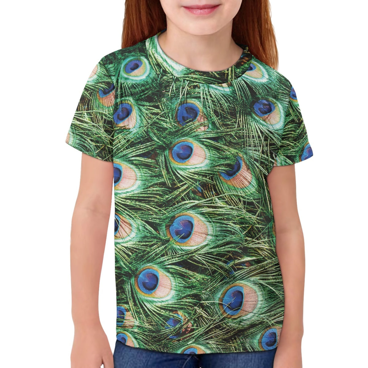 Peacock Feather Kids T-Shirt