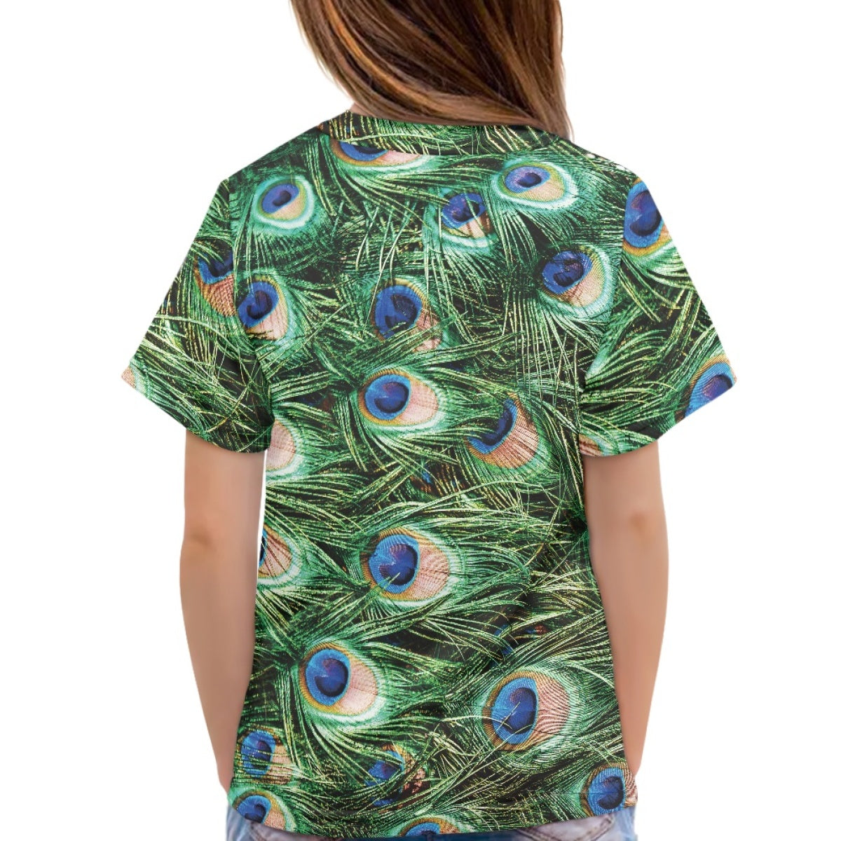 Peacock Feather Kids T-Shirt