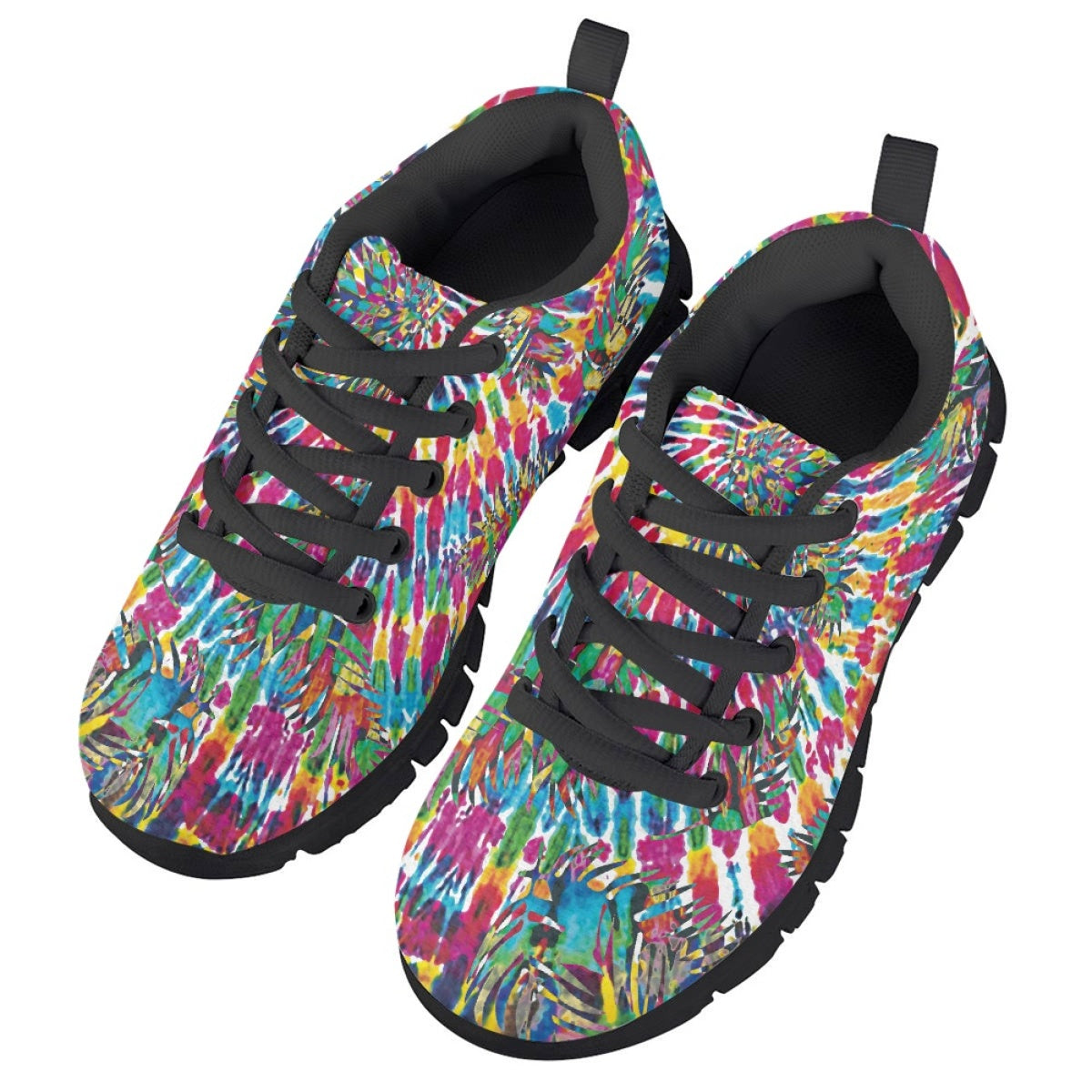 Colorful Tie Dye Kids Running Shoes