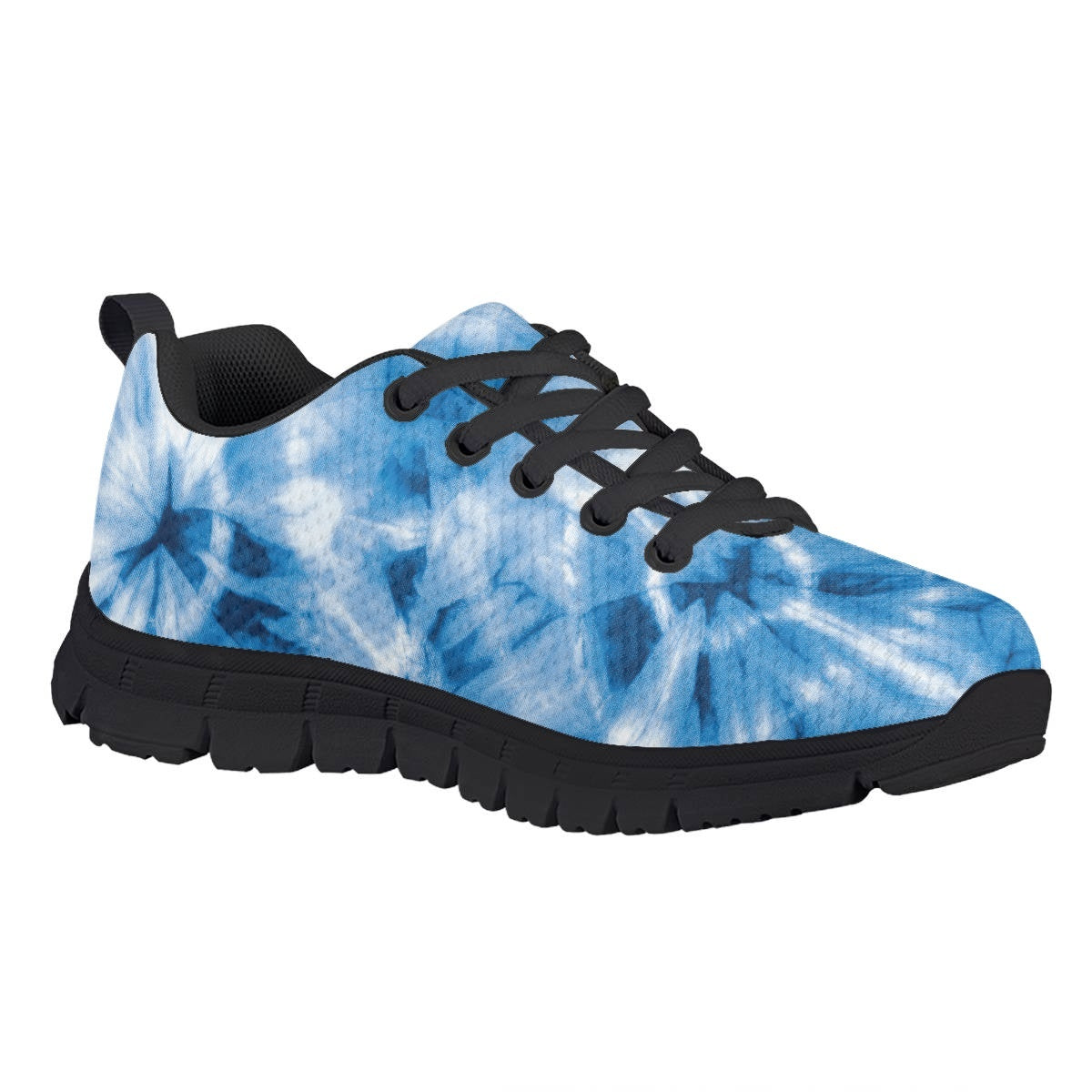 Blue Tie Dye Kids Running Shoes