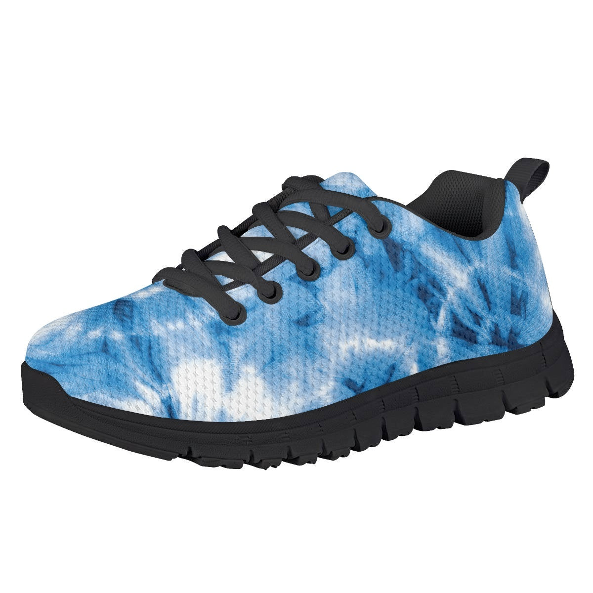 Blue Tie Dye Kids Running Shoes