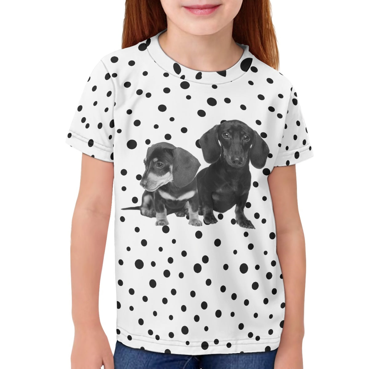Dachshund Dot Kids T-Shirt