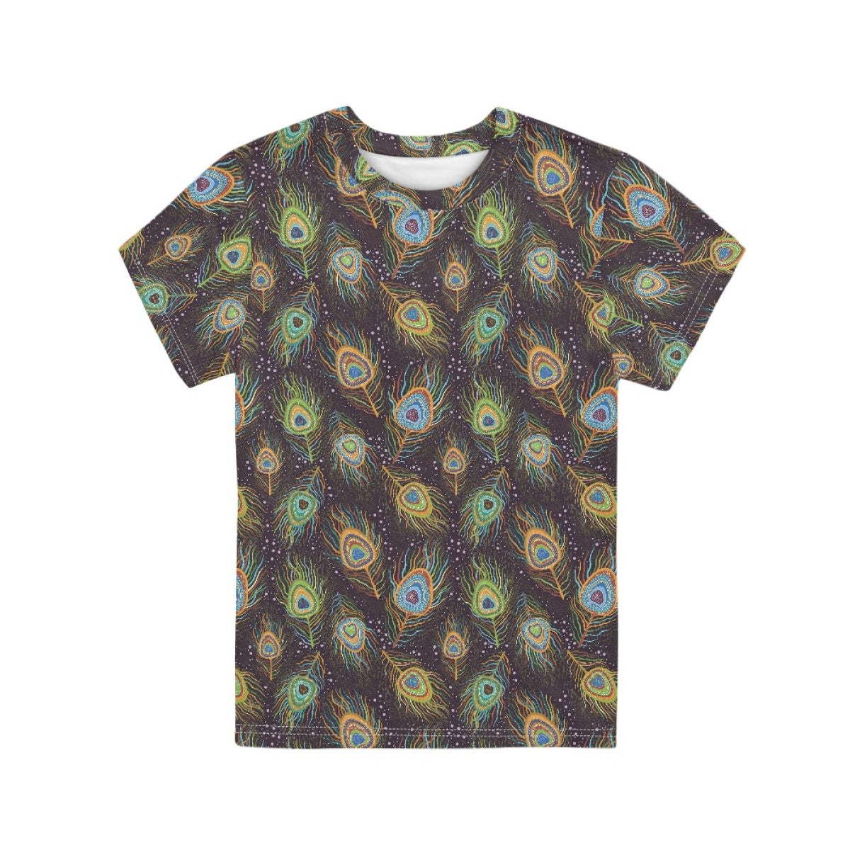Peacock Feather Kids T-Shirt