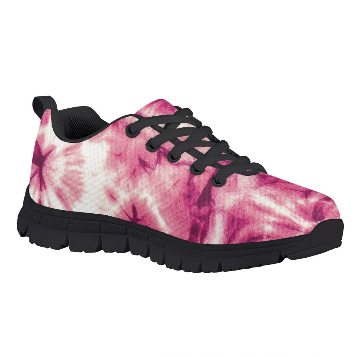 Pink Tie Dye Kids Running Shoes