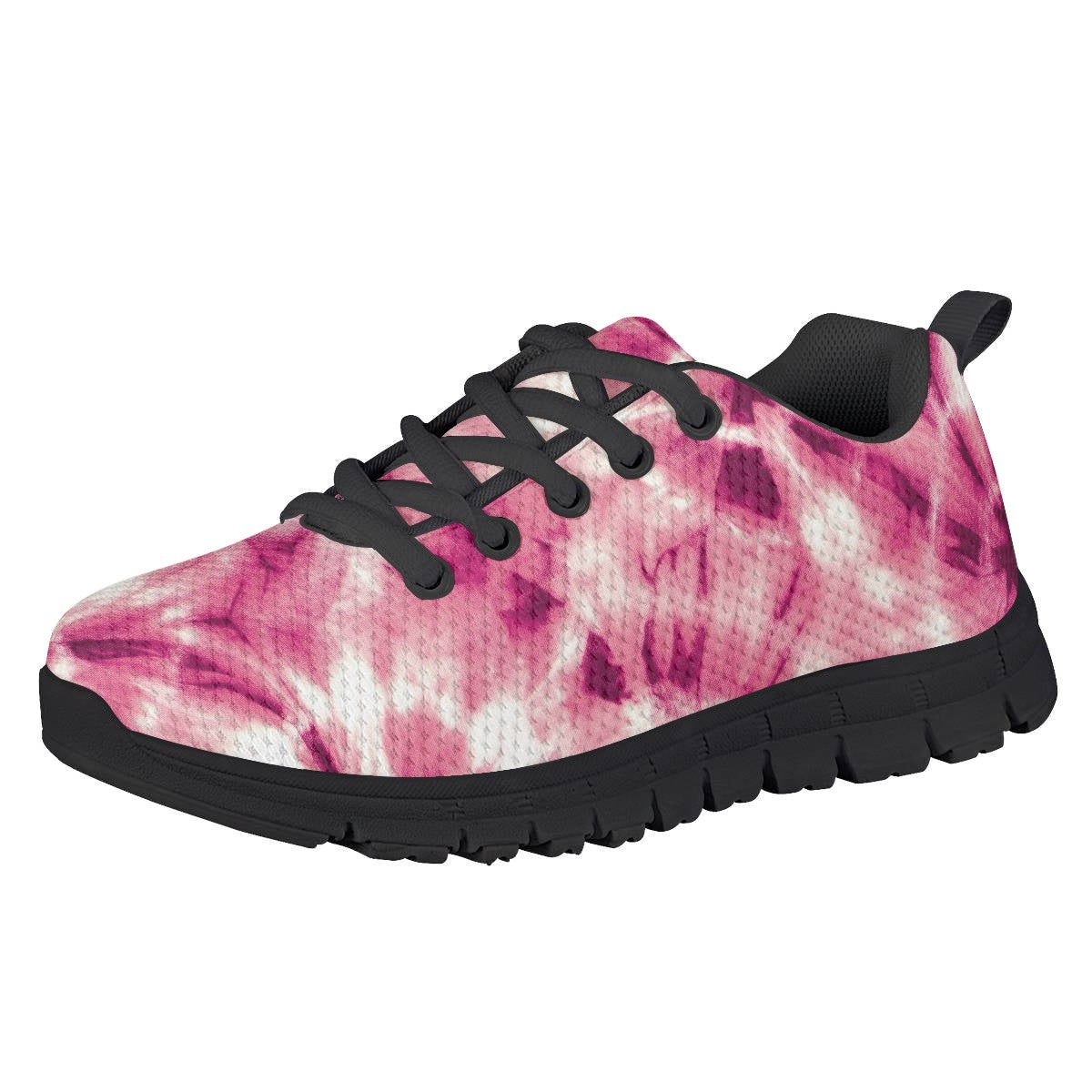 Pink Tie Dye Kids Running Shoes