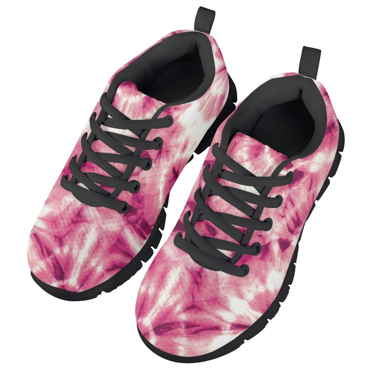 Pink Tie Dye Kids Running Shoes