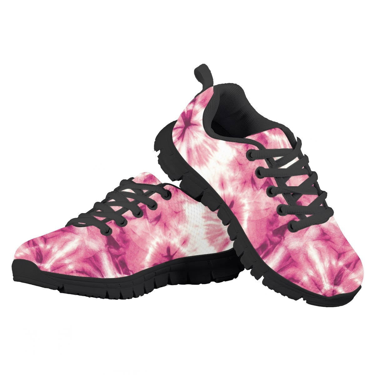 Pink Tie Dye Kids Running Shoes