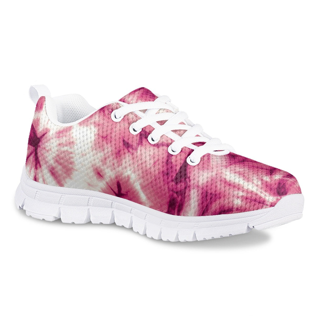 Pink Tie Dye Kids Running Shoes