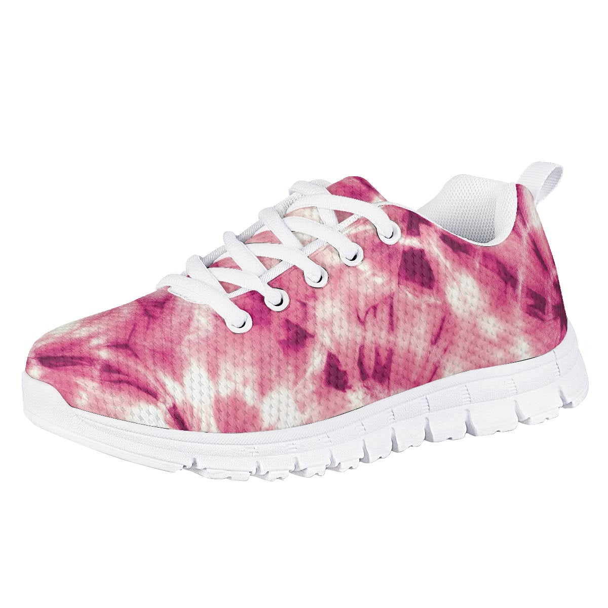 Pink Tie Dye Kids Running Shoes
