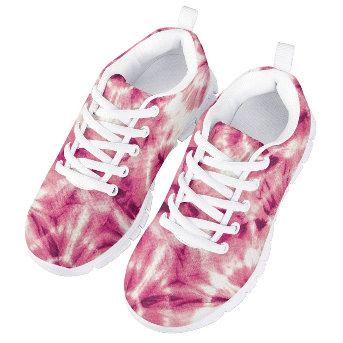Pink Tie Dye Kids Running Shoes