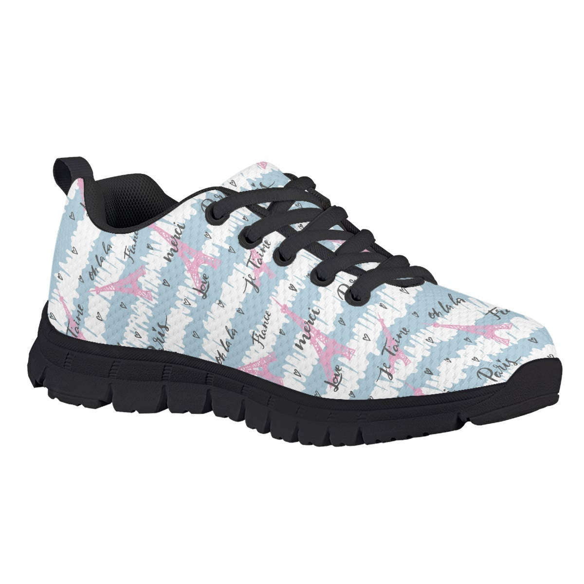 Paris Eiffel Tower Kids Running Shoes
