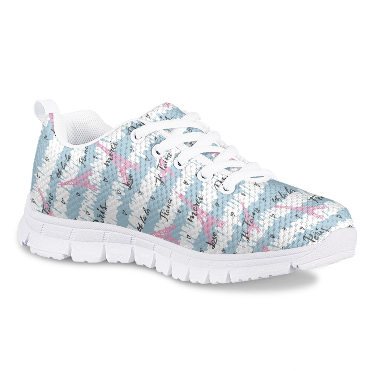 Paris Eiffel Tower Kids Running Shoes