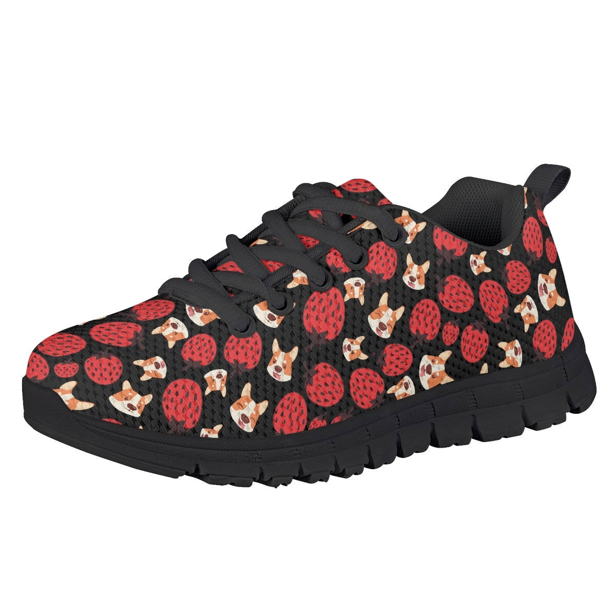 Strawberry Corgi Kids Running Shoes
