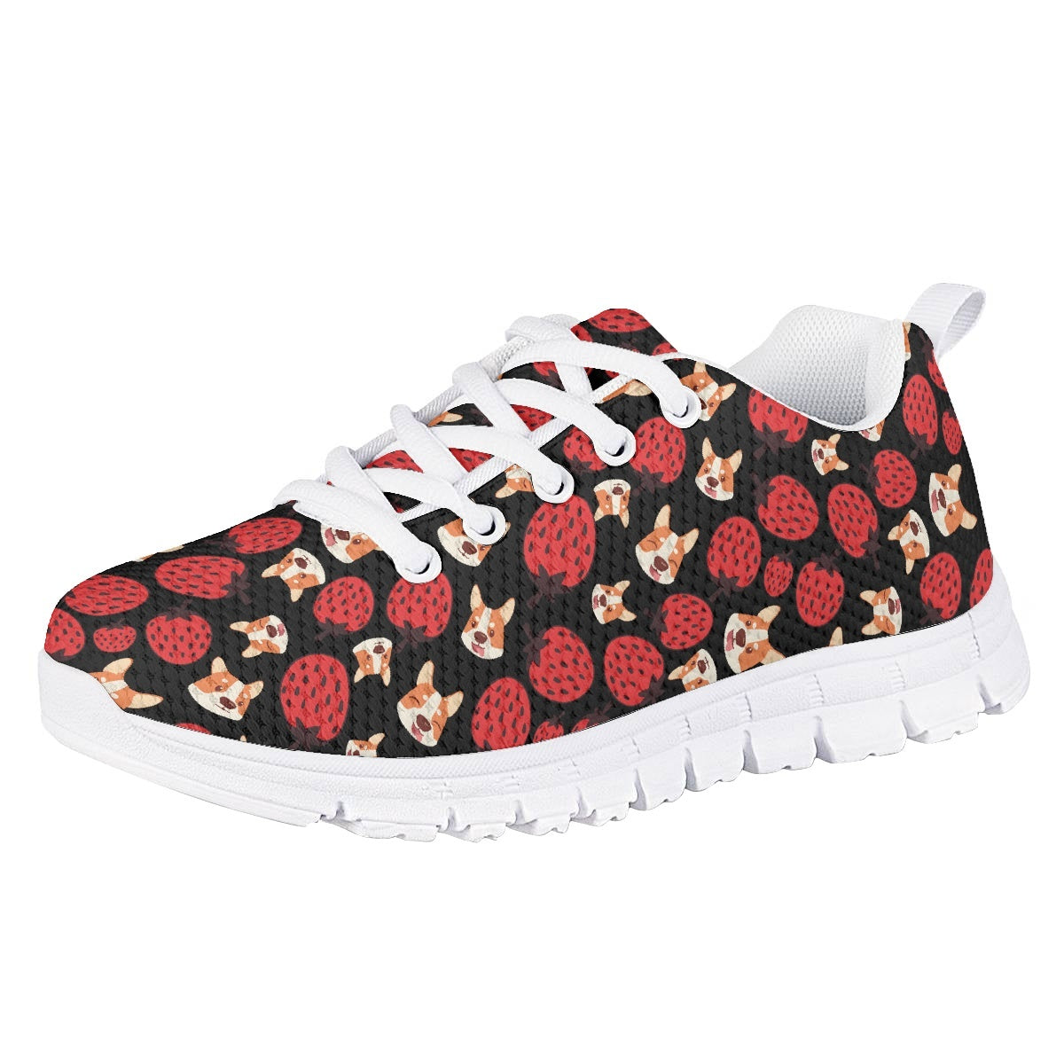 Strawberry Corgi Kids Running Shoes