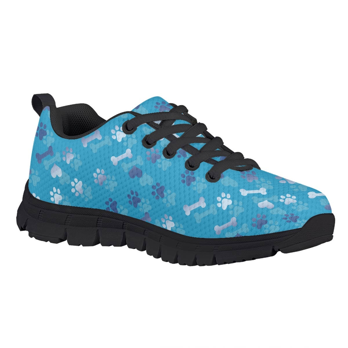 Blue Dog Paw Kids Running Shoes