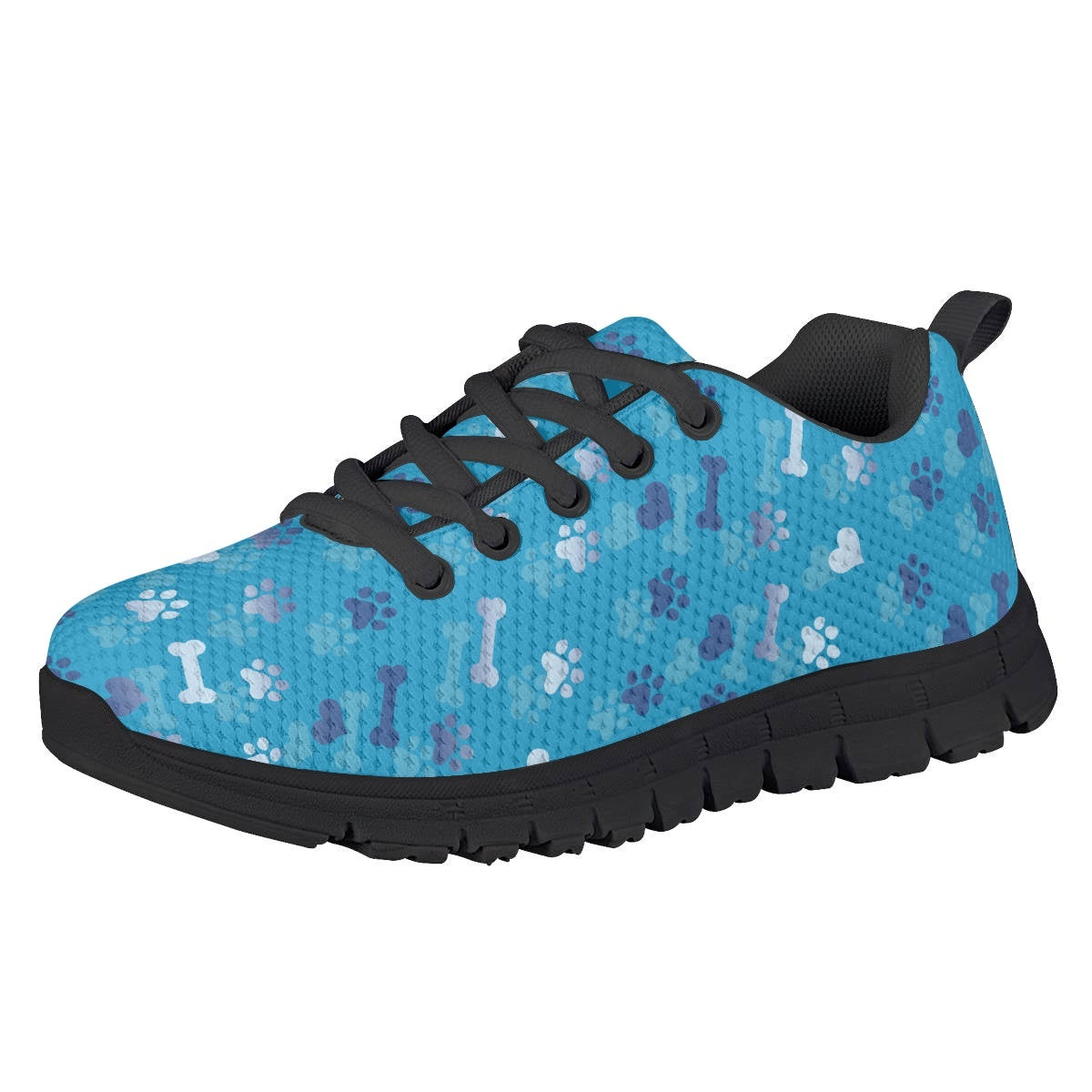 Blue Dog Paw Kids Running Shoes