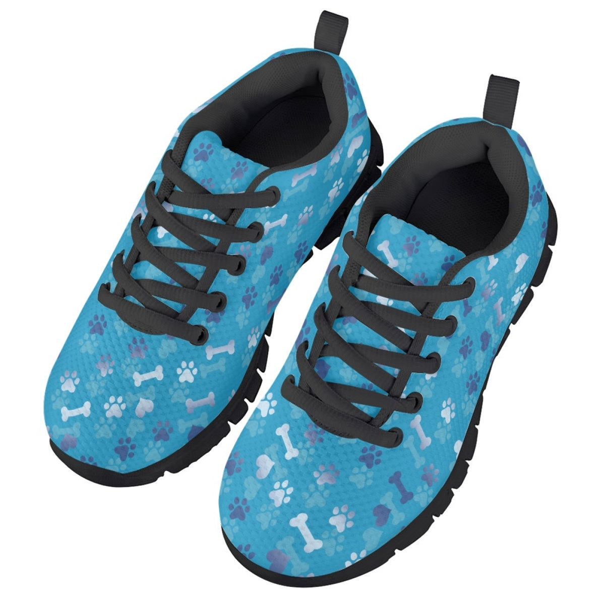 Blue Dog Paw Kids Running Shoes