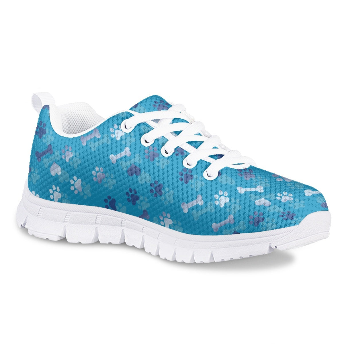 Blue Dog Paw Kids Running Shoes