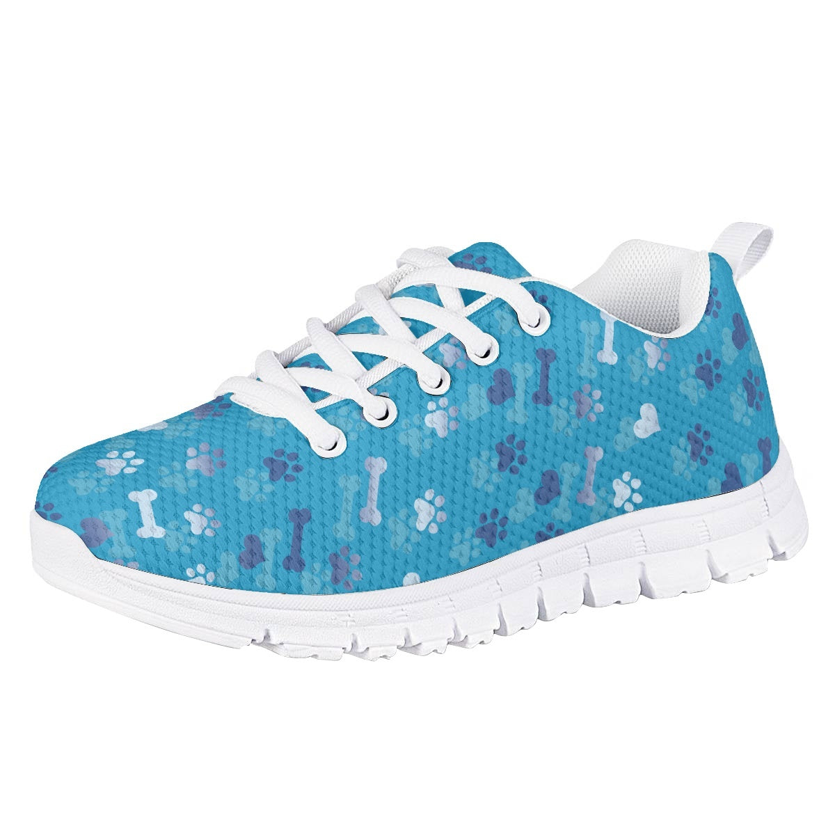Blue Dog Paw Kids Running Shoes