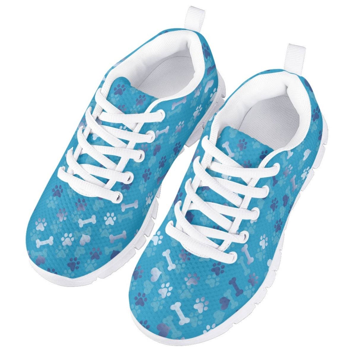 Blue Dog Paw Kids Running Shoes