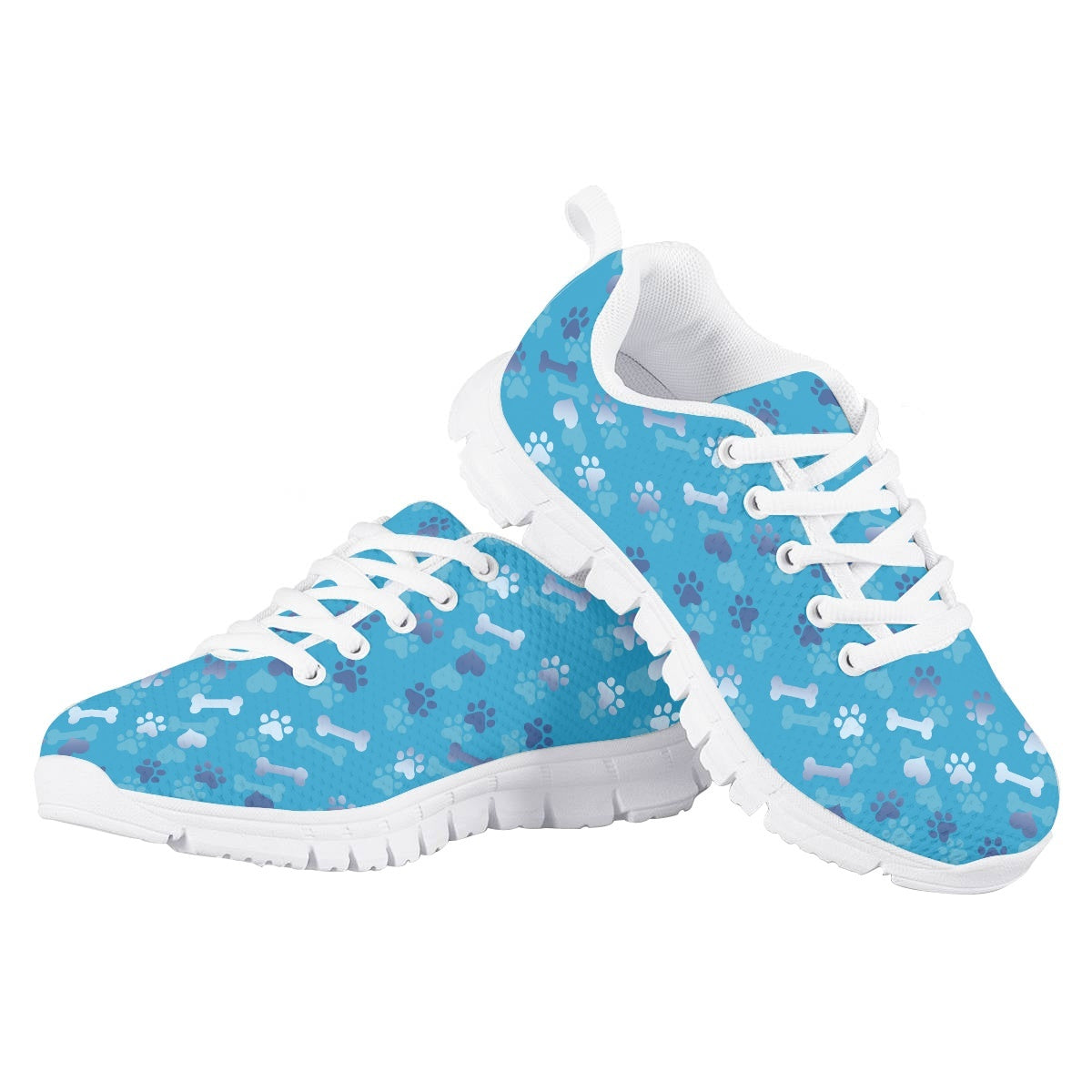 Blue Dog Paw Kids Running Shoes