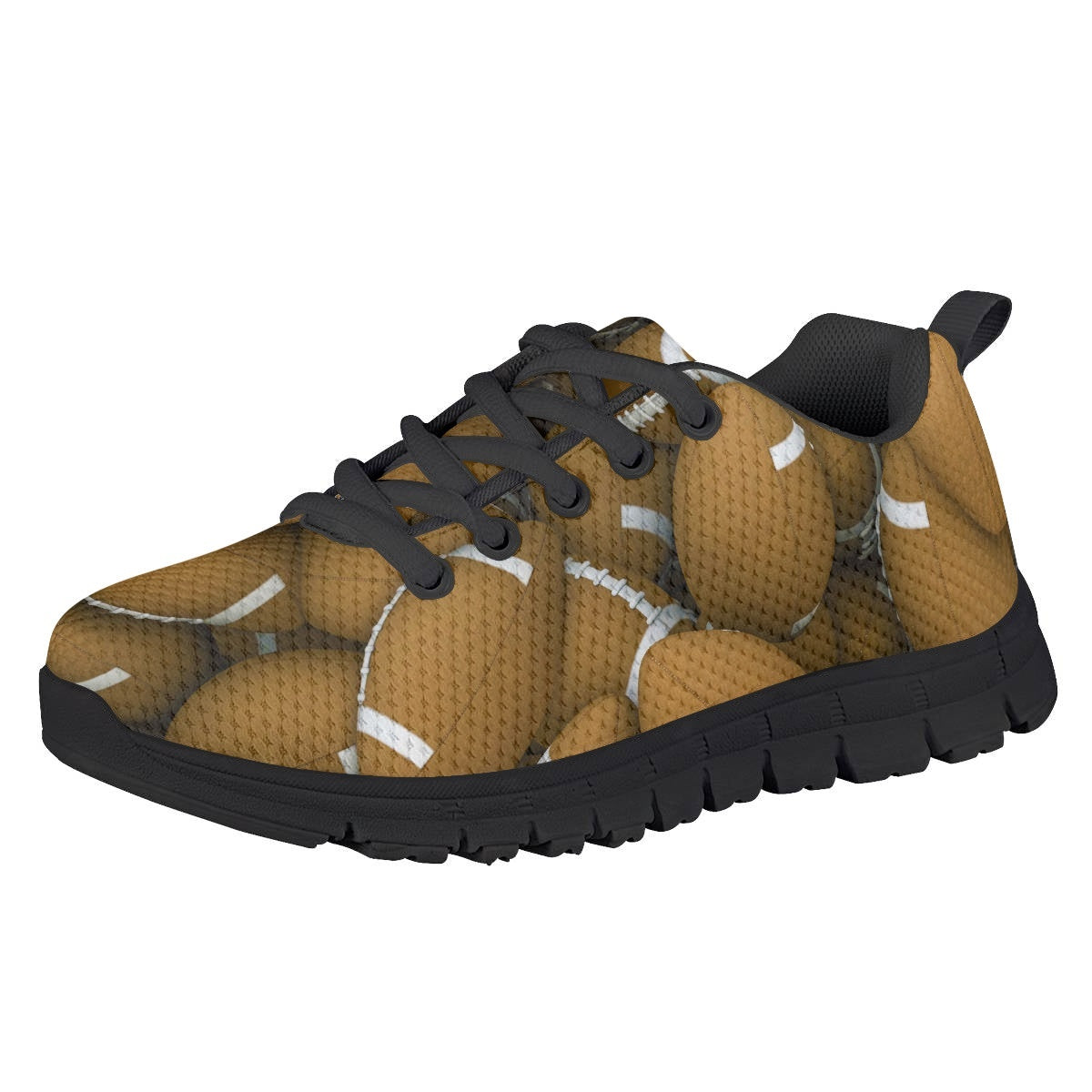 Football Pattern Kids Running Shoes