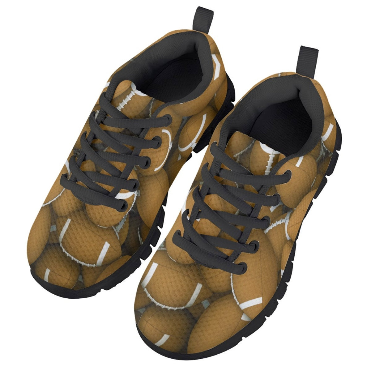 Football Pattern Kids Running Shoes