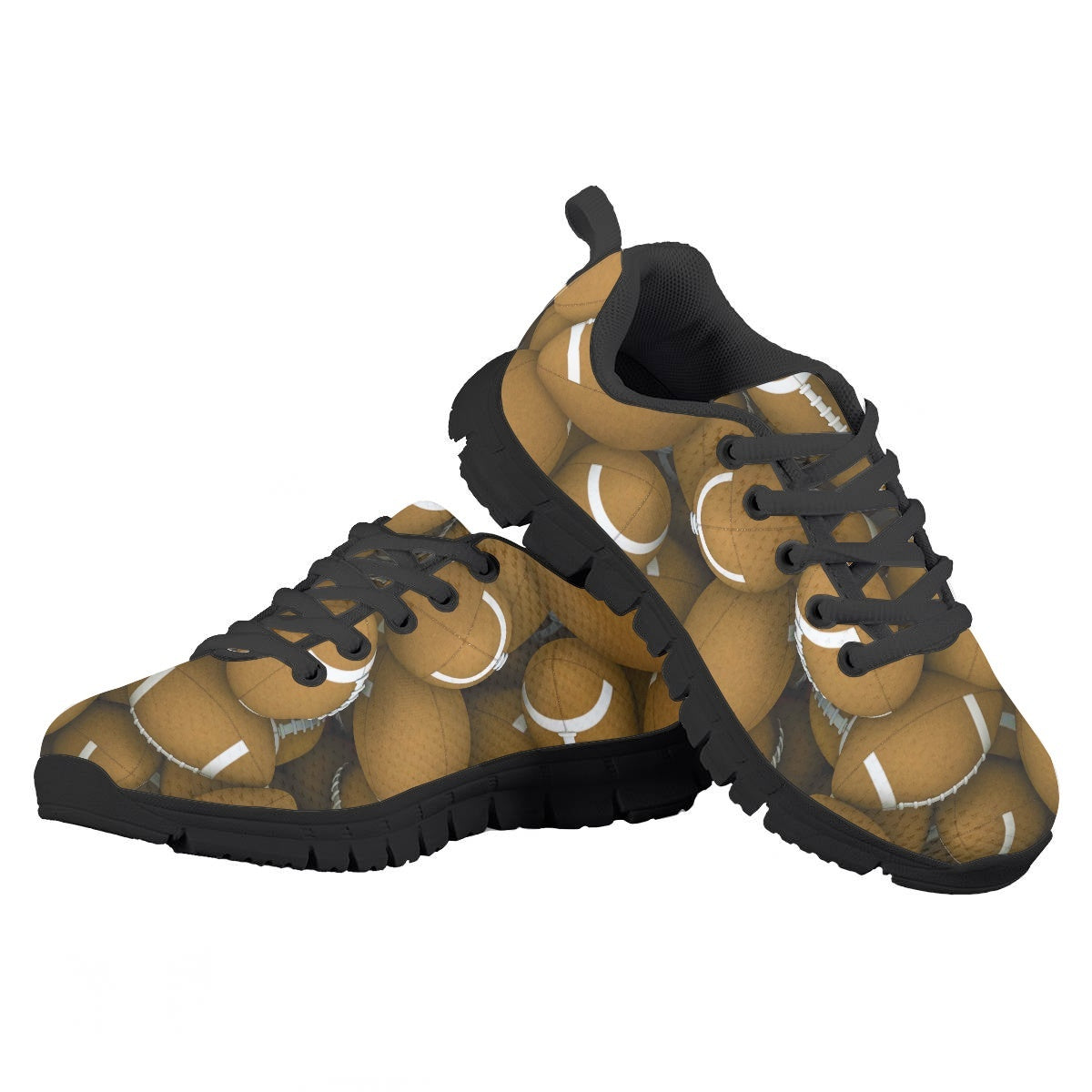 Football Pattern Kids Running Shoes