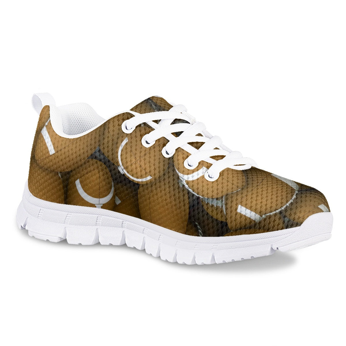 Football Pattern Kids Running Shoes