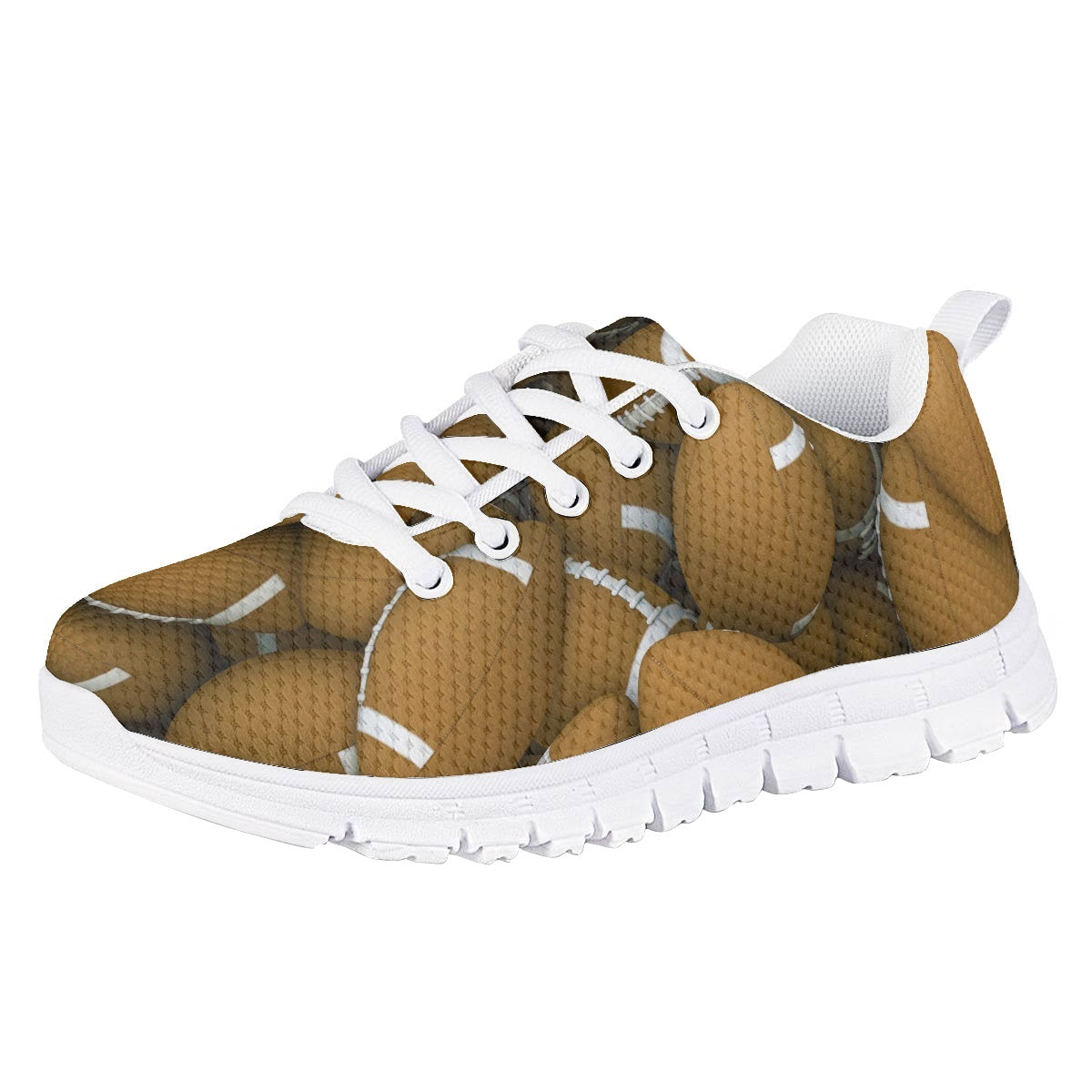 Football Pattern Kids Running Shoes