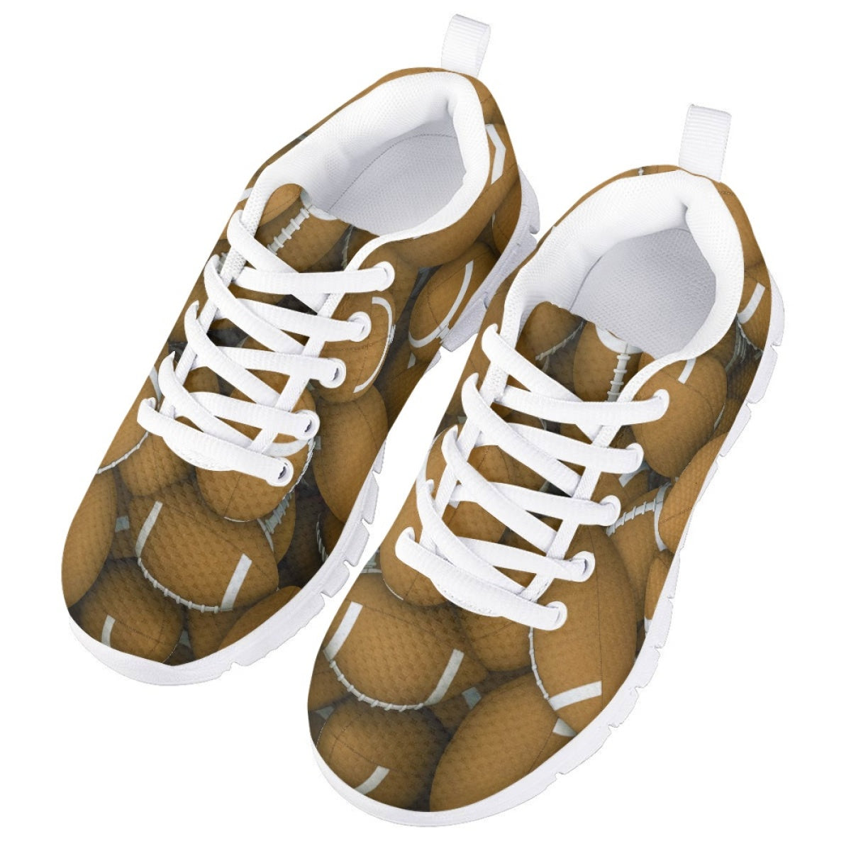 Football Pattern Kids Running Shoes