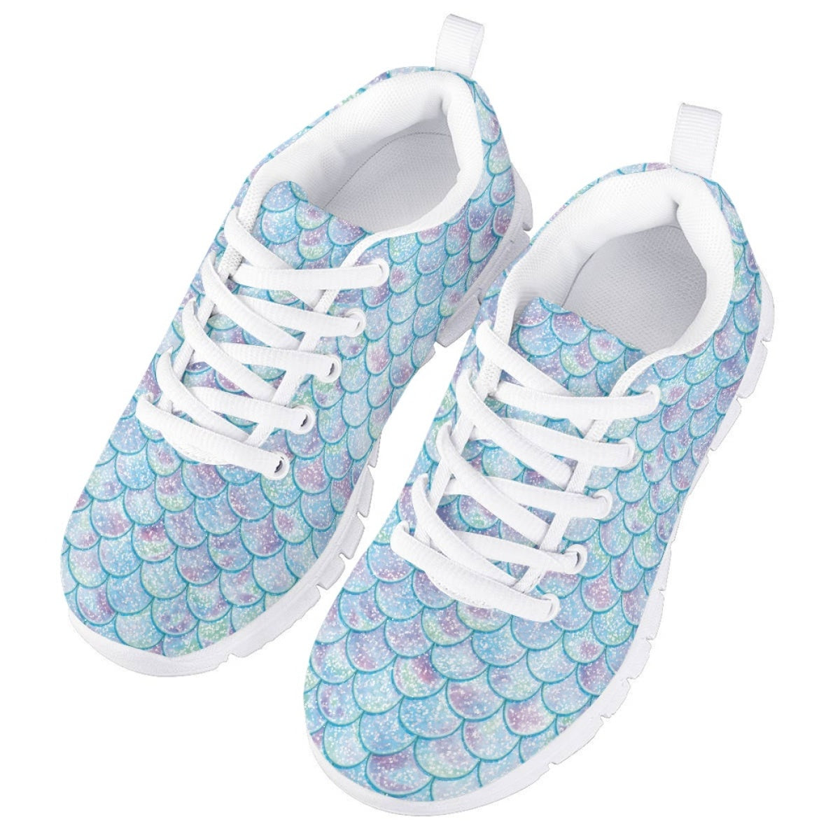 Blue Mermaid Kids Running Shoes