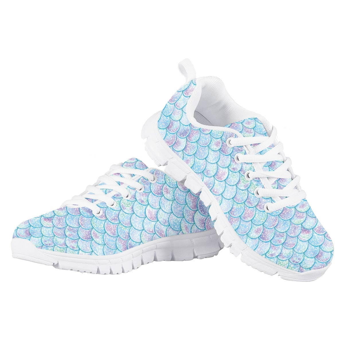 Blue Mermaid Kids Running Shoes