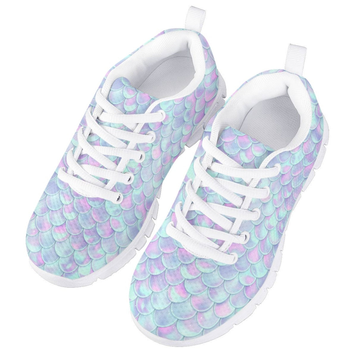 Blue Mermaid Kids Running Shoes