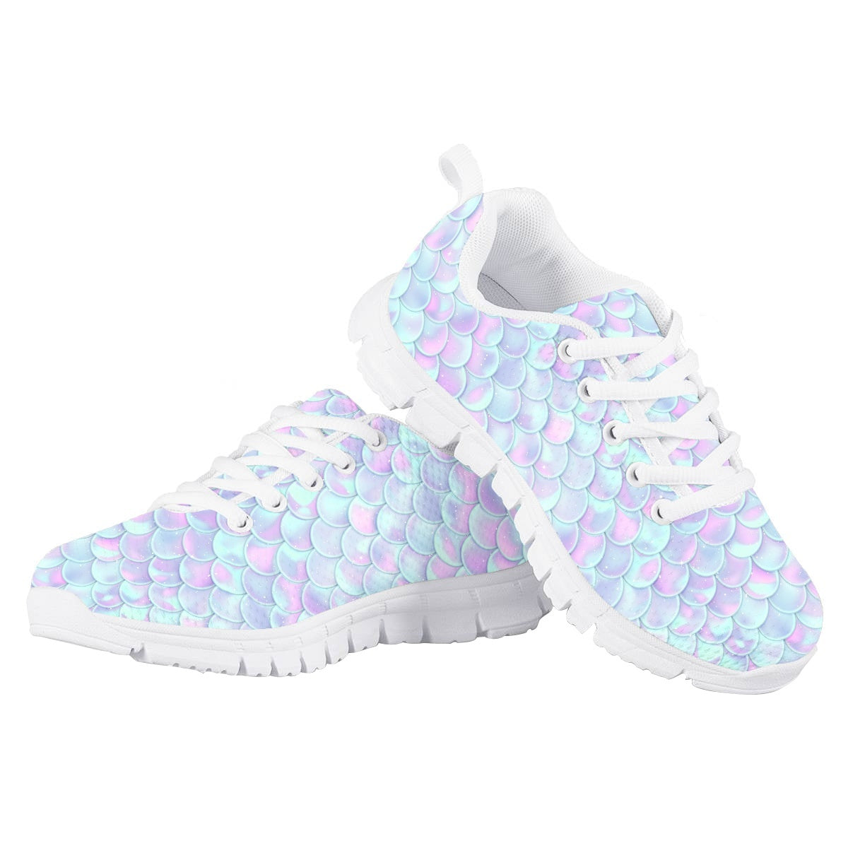 Blue Mermaid Kids Running Shoes