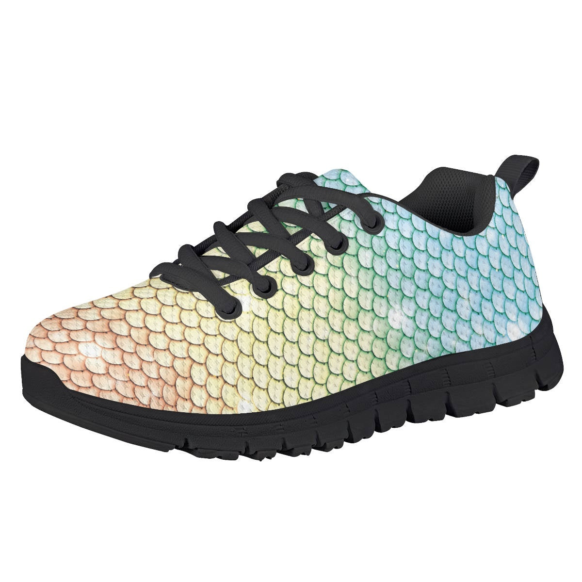 Colorful Mermaid Kids Running Shoes