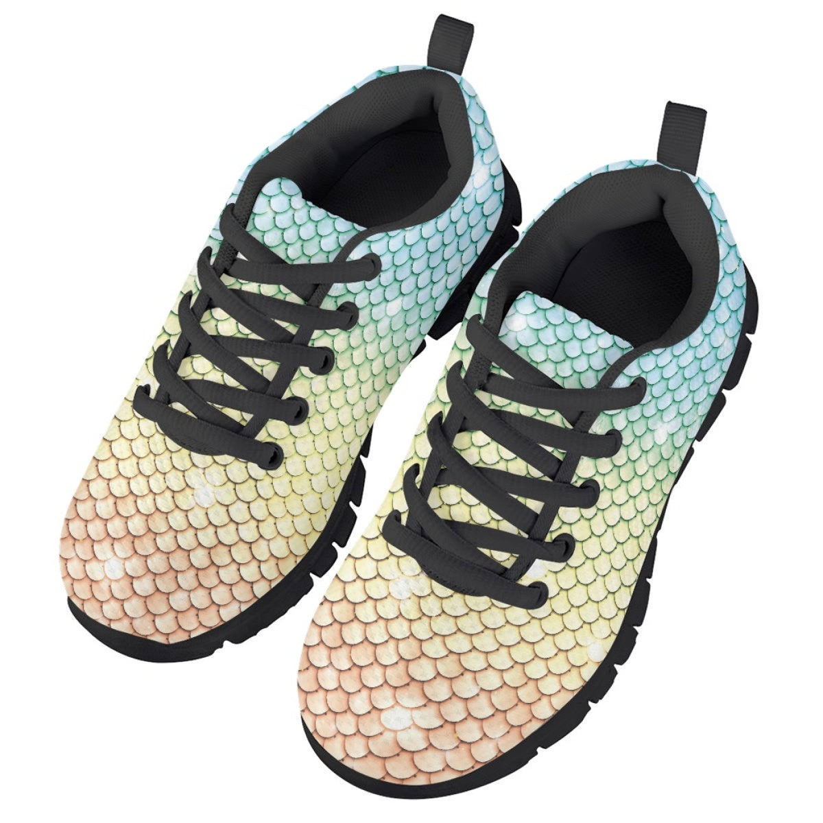 Colorful Mermaid Kids Running Shoes