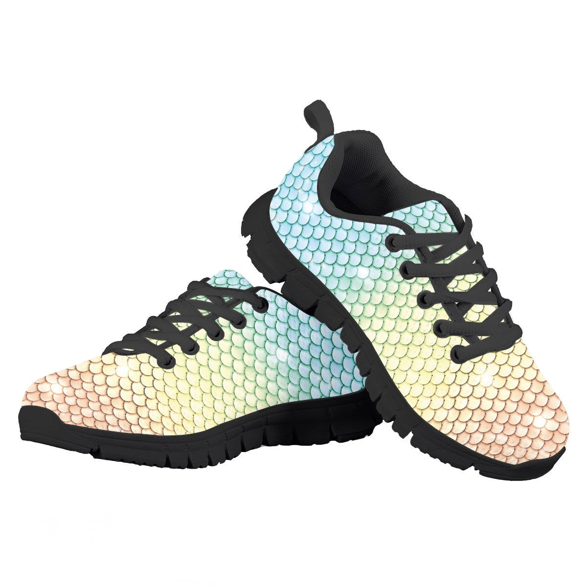 Colorful Mermaid Kids Running Shoes