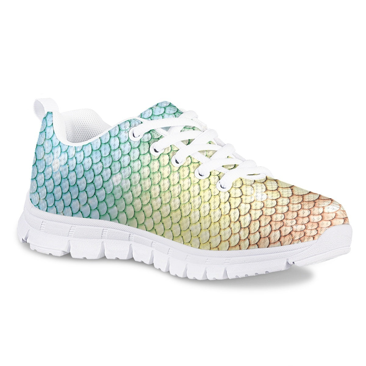 Colorful Mermaid Kids Running Shoes